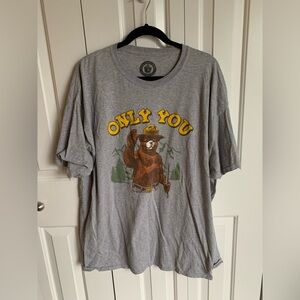 Plus Size ‘Only You’ Smokey Bear Gray Graphic T-Shirt